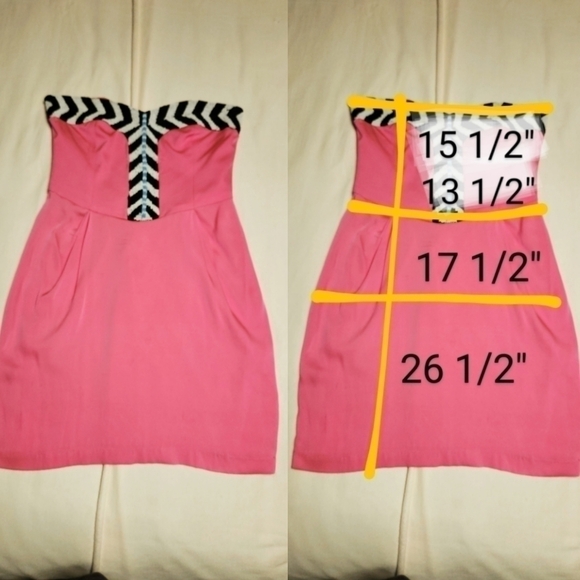 Mara Hoffman Silk Blend Beaded Strapless Mini Dress Pink 4 - Picture 13 of 13